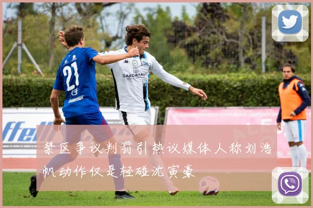 禁区争议判罚引热议媒体人称刘浩帆动作仅是轻碰沈寅豪